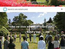 Tablet Screenshot of amstelveen.bahai.nl