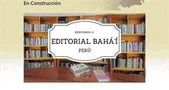Desktop Screenshot of editorial.bahai.org.pe